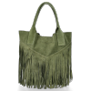 Dámská kabelka shopper bag Vittoria Gotti zelená VPOS9